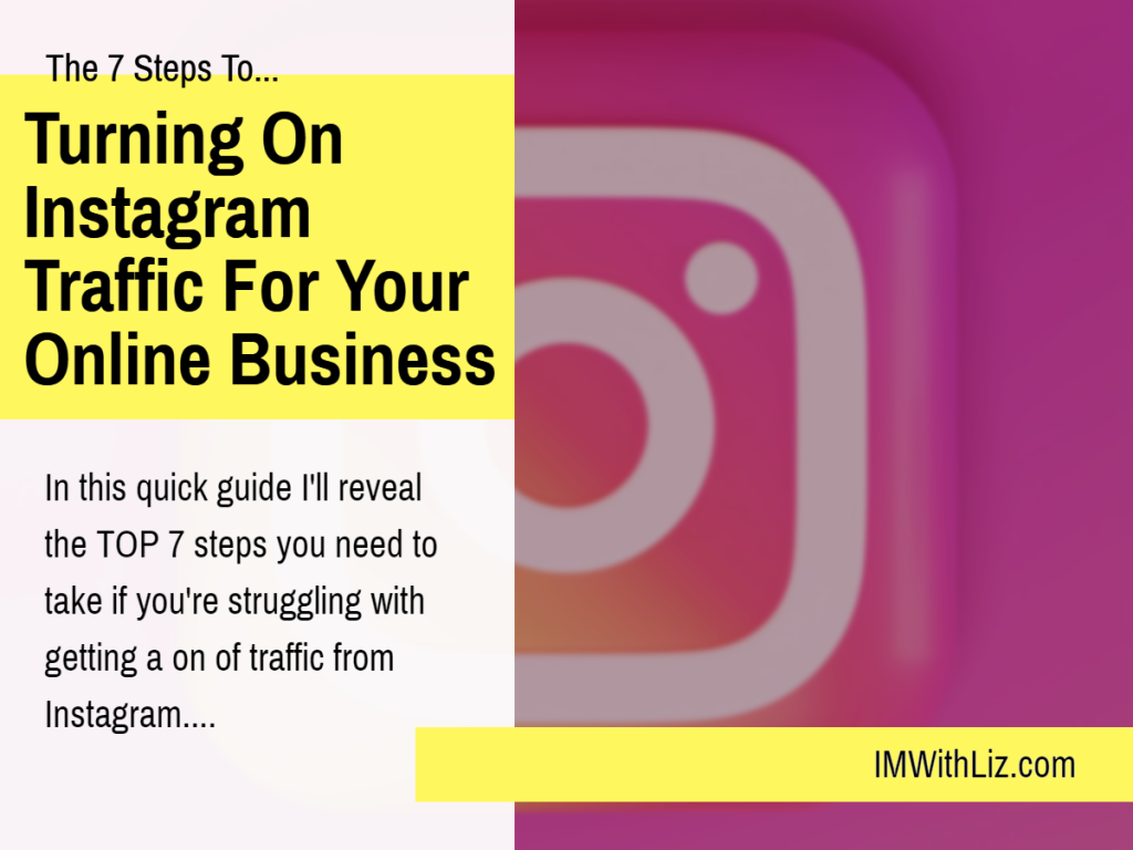 7 Steps To Turning On Instagram Traffic For Your Online Business