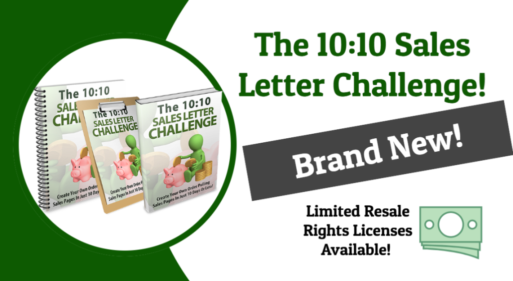 10:10 Sales Letter Challenge