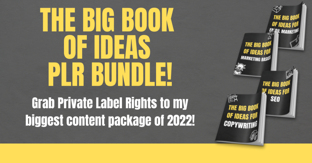 4 Brand New BIG Products With PLR!