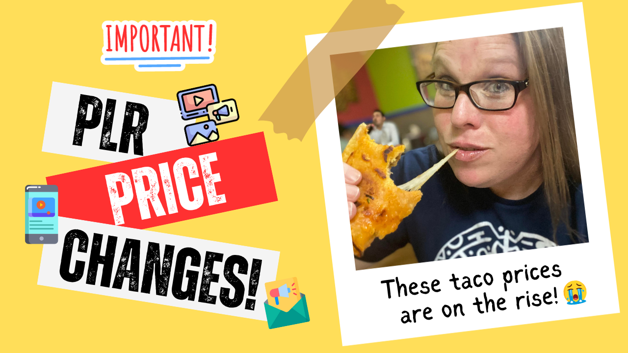 PLR Price Changes Important!