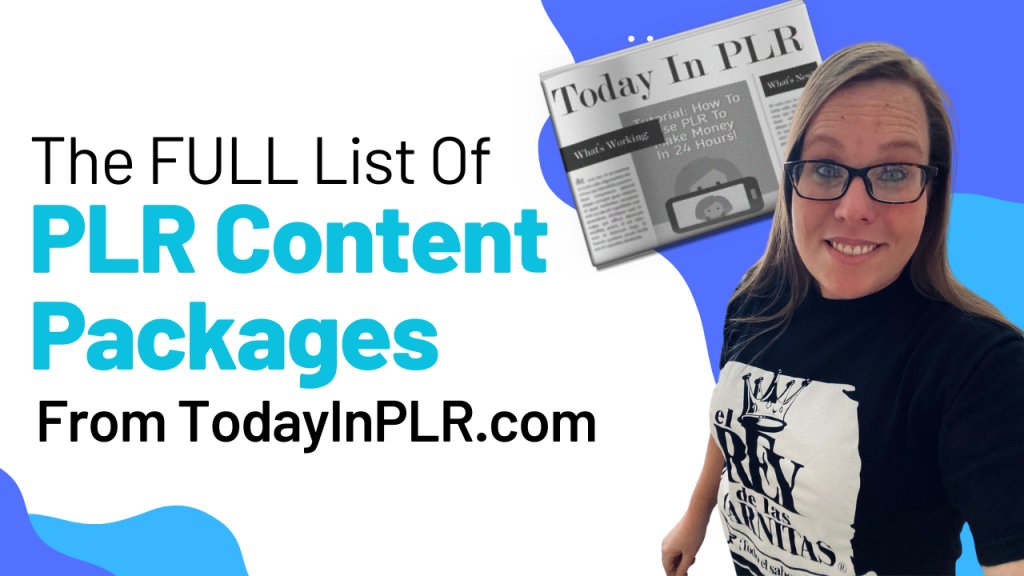 The FULL List Of PLR Content Packages