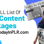 The FULL List Of PLR Content Packages